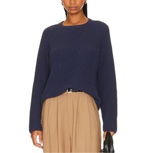 NWT Stitches + Stripes Women’s Votton Knit Navy Oversized Crewneck Sweater Small